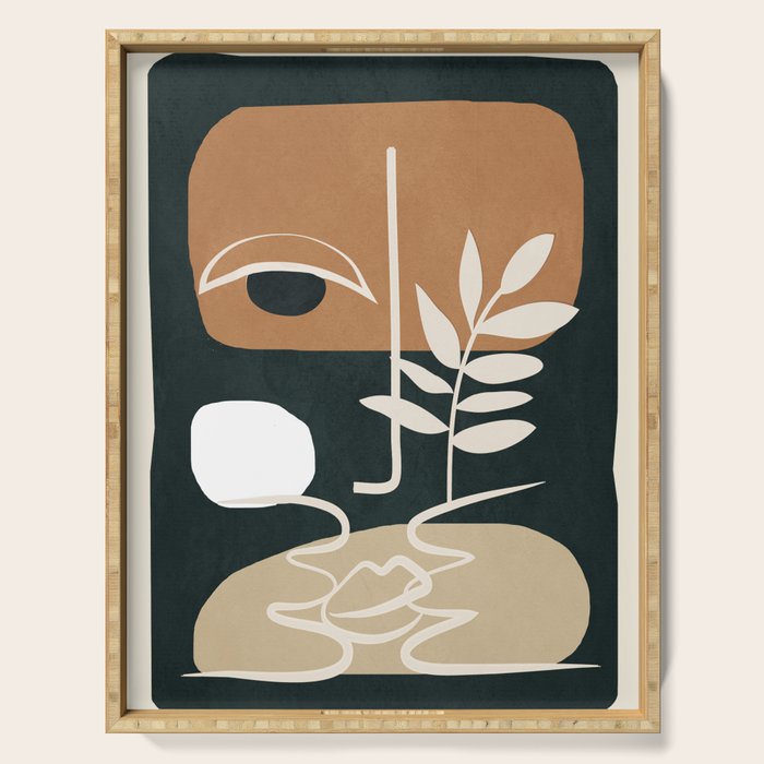 Abstract Feeling 6 Serving Tray Gallery Image 1