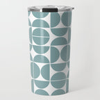 Mid Century Modern Geometric 04 Glass Blue Travel Mug Gallery Image 1
