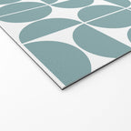 Mid Century Modern Geometric 04 Glass Blue Welcome Mat Gallery Image 2
