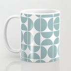 Mid Century Modern Geometric 04 Glass Blue Coffee Mug Gallery Image 3