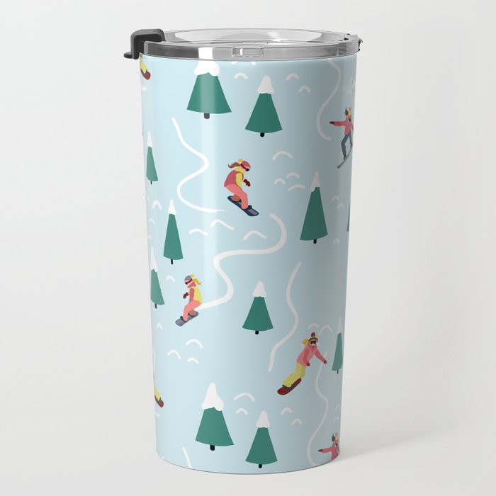 Snowboarding Girls Travel Mug Gallery Image 3