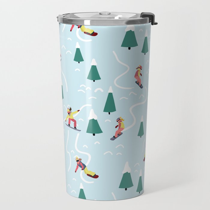 Snowboarding Girls Travel Mug Gallery Image 2