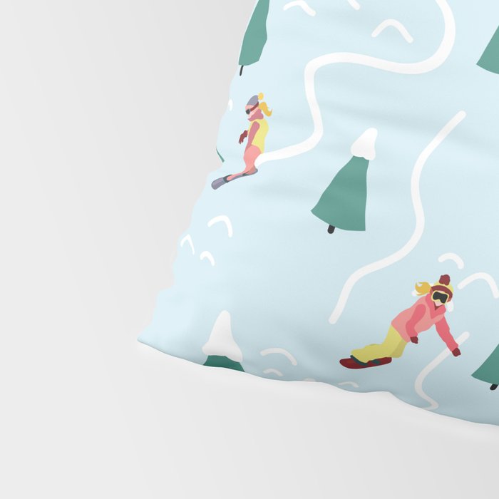 Snowboarding Girls Pillow Sham Gallery Image 4