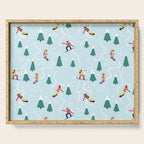 Snowboarding Girls Serving Tray Gallery Image 1