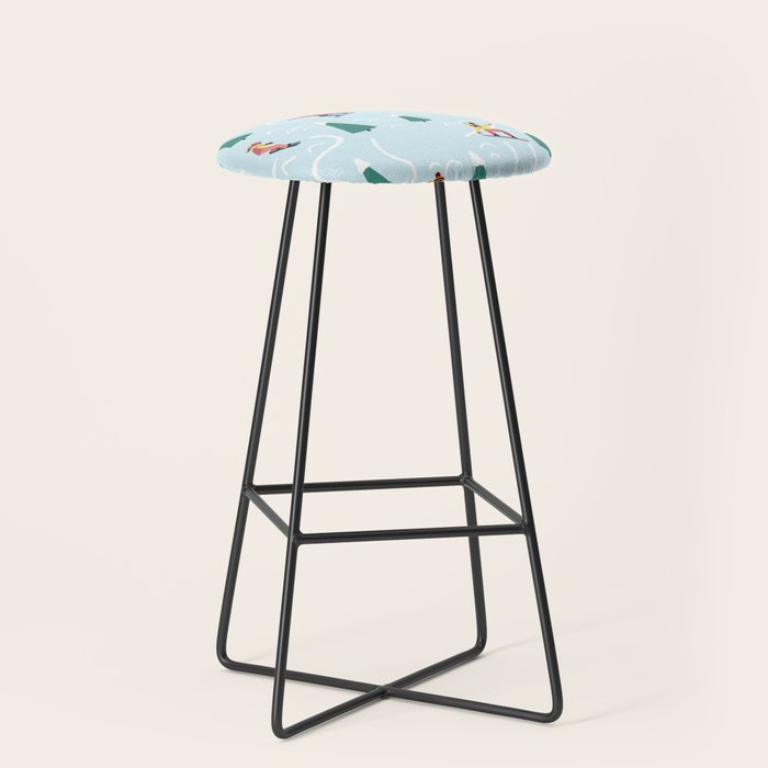 Snowboarding Girls Stool