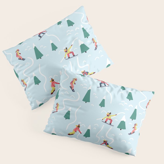 Snowboarding Girls Pillow Sham Gallery Image 3