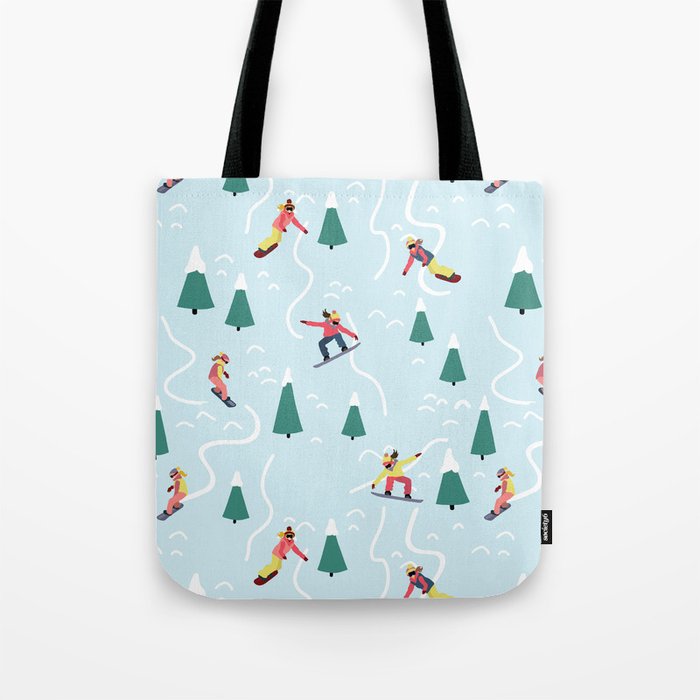 Snowboarding Girls Tote Bag Gallery Image 1