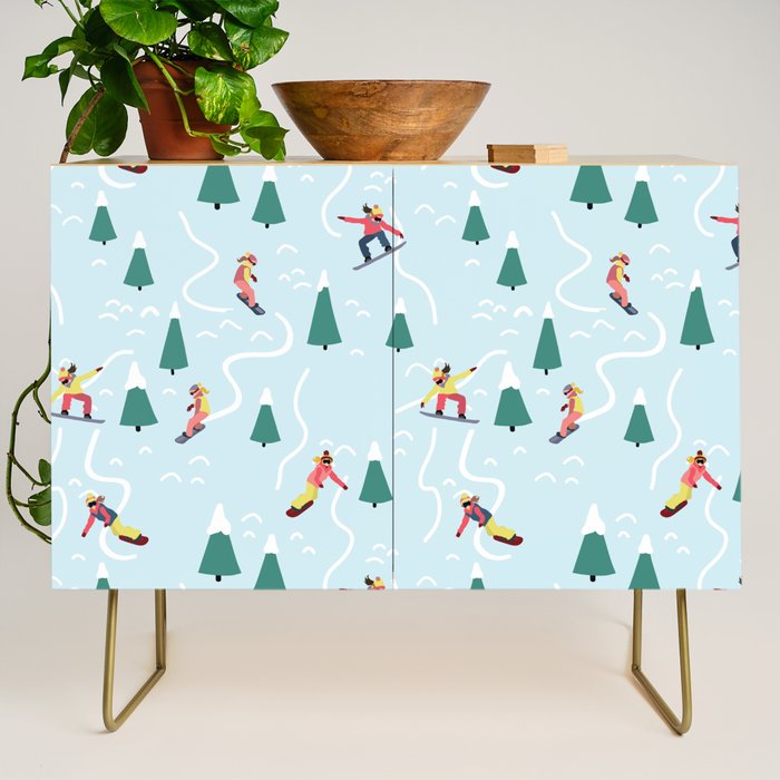 Snowboarding Girls Credenza Gallery Image 1