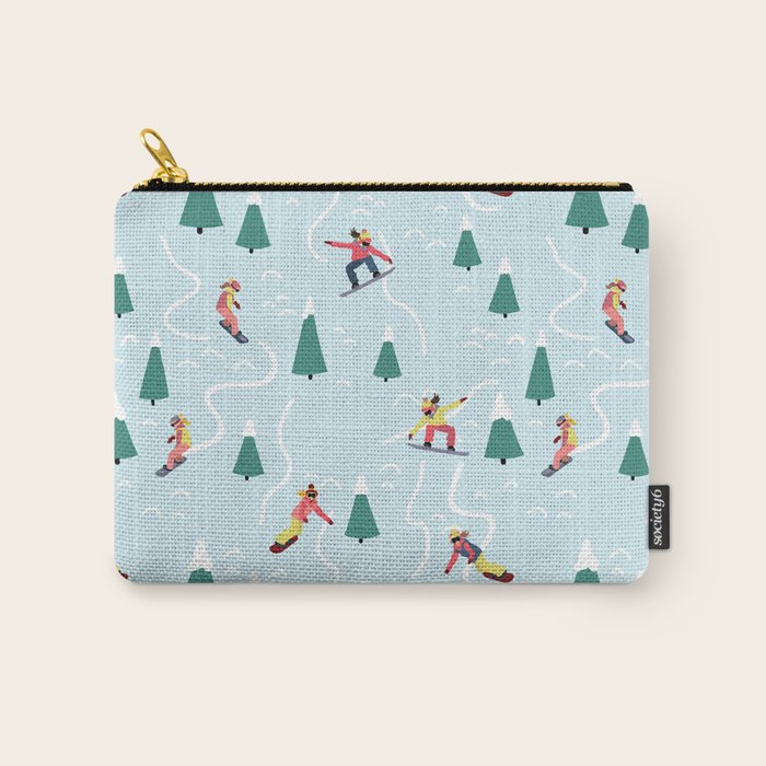Snowboarding Girls Carry All Pouch Gallery Image 1