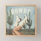 These Boots - Howdy Cactus Mini Art Print Gallery Image 1
