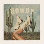 These Boots - Howdy Cactus Wood Wall Art Gallery Image 1