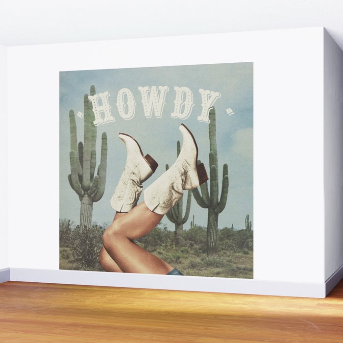 These Boots - Howdy Cactus Wall Mural Gallery Image 2