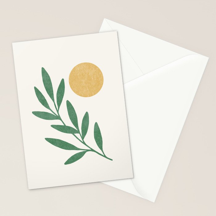 Leaf Sun 1 Stationery Card Gallery Image 2