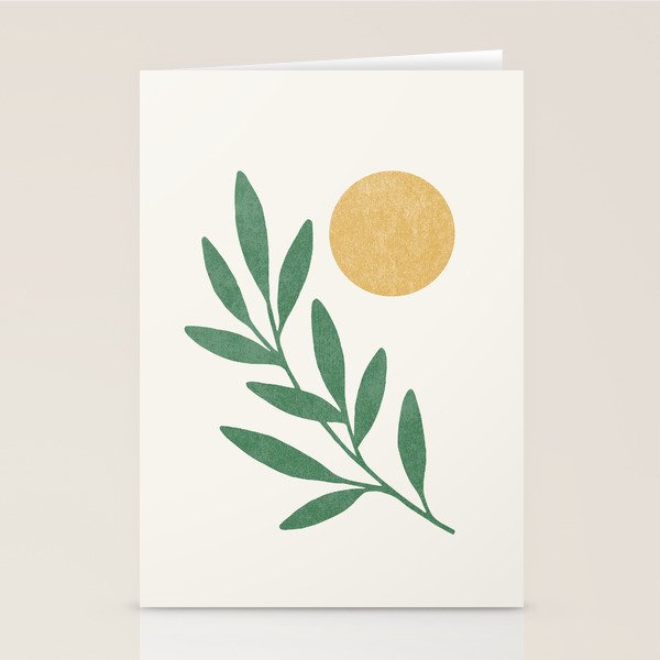 Leaf Sun 1 Stationery Card Gallery Image 1