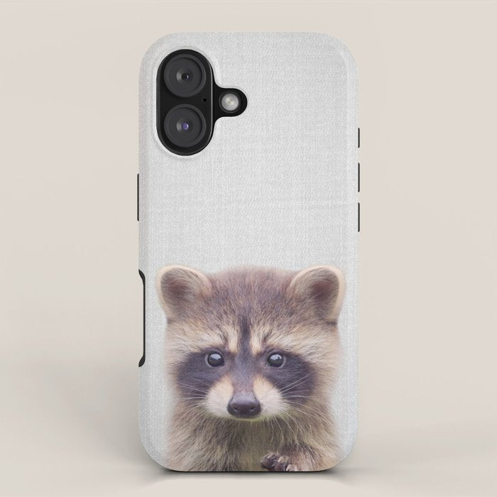 Raccoon - Colorful iPhone Case Gallery Image 1