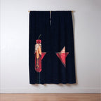 Cherry Cowgirl Margarita Window Curtain Gallery Image 3