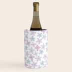 Watercolor hand painted lavender lilac blue floral Wine Chiller Gallery Image 1