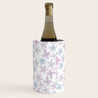Watercolor hand painted lavender lilac blue floral Wine Chiller Gallery Image 3