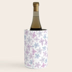 Watercolor hand painted lavender lilac blue floral Wine Chiller Gallery Image 2