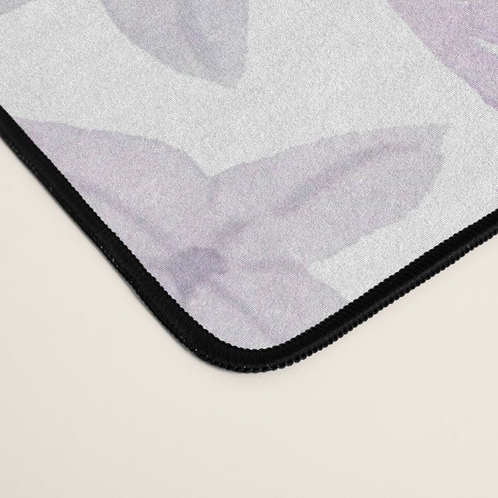 Watercolor hand painted lavender lilac blue floral Desk Mat Gallery Image 4