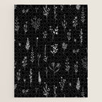Black wildflowers Big Jigsaw Puzzle Gallery Image 1