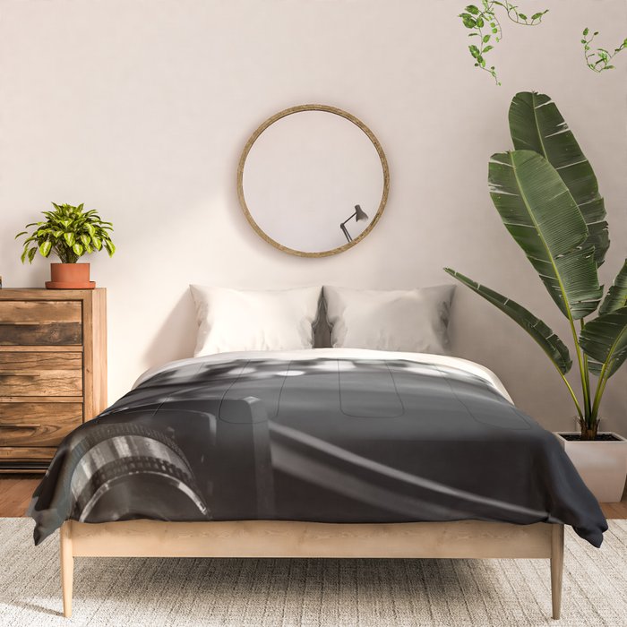 dj turntable record music aesthetic close up elegant mood art photography  Comforter Gallery Image 3