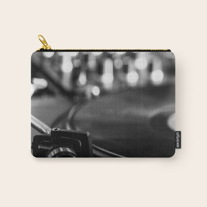dj turntable record music aesthetic close up elegant mood art photography  Carry All Pouch Gallery Image 1