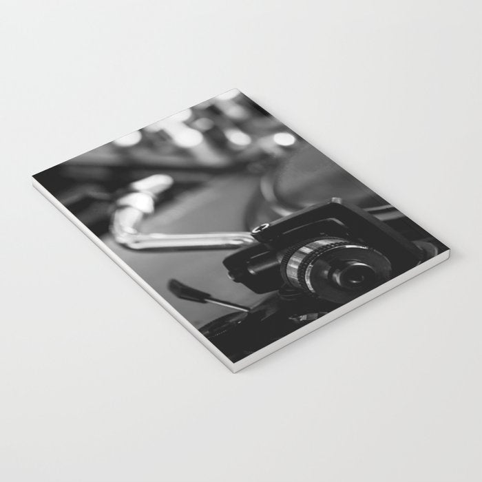 dj turntable record music aesthetic close up elegant mood art photography  Notebook Gallery Image 3