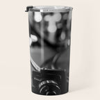 dj turntable record music aesthetic close up elegant mood art photography  Travel Mug Gallery Image 3