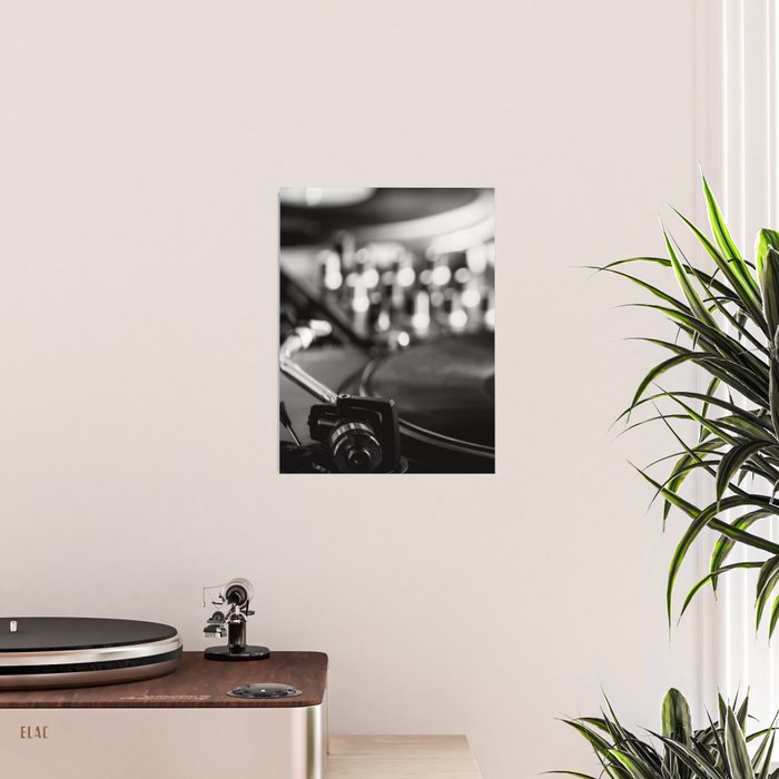 dj turntable record music aesthetic close up elegant mood art photography  Poster Gallery Image 2