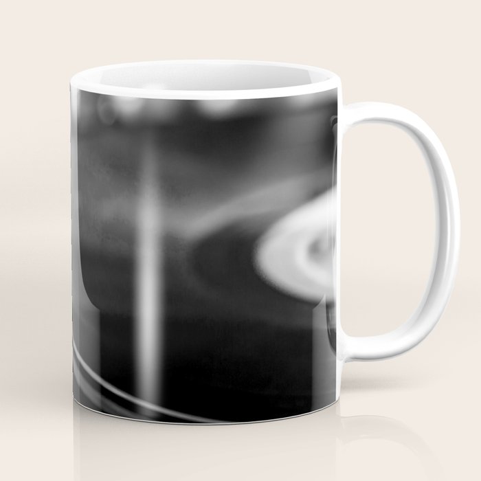 dj turntable record music aesthetic close up elegant mood art photography  Coffee Mug Gallery Image 1