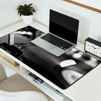 dj turntable record music aesthetic close up elegant mood art photography  Desk Mat Gallery Image 2