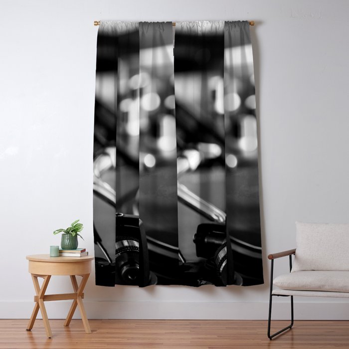 dj turntable record music aesthetic close up elegant mood art photography  Window Curtain Gallery Image 1