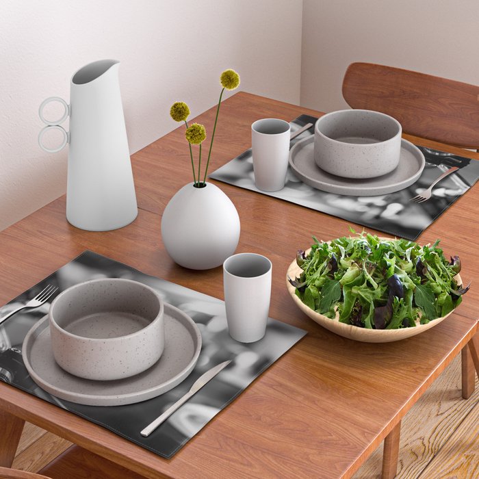 dj turntable record music aesthetic close up elegant mood art photography  Placemat Gallery Image 2