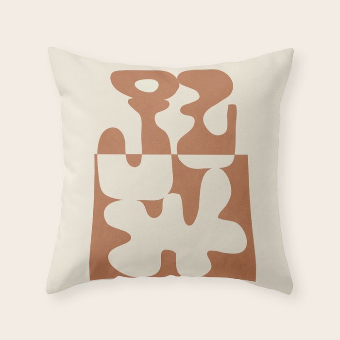 Duality in Motion 7 Throw Pillow Gallery Image 1