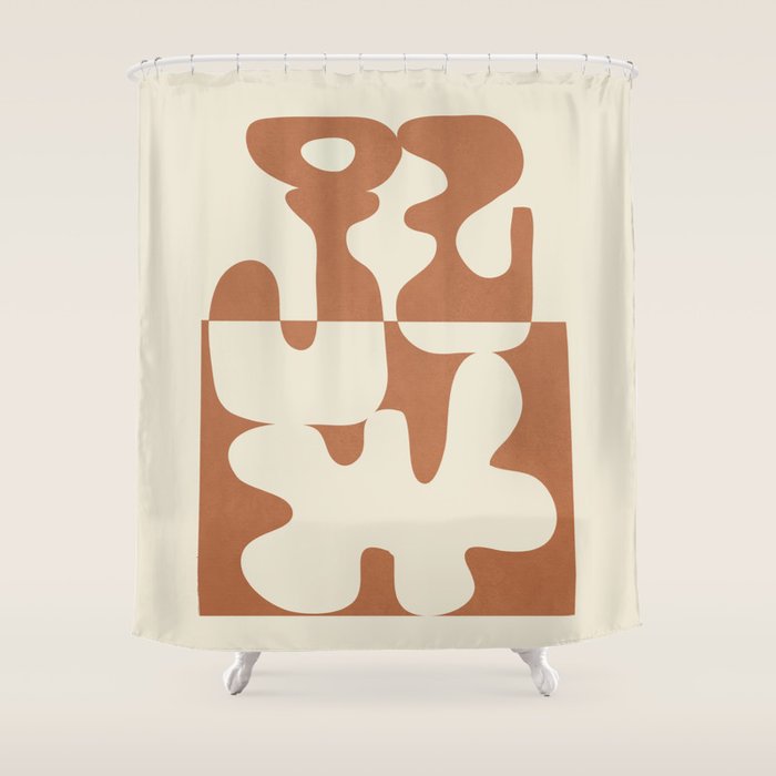 Duality in Motion 7 Shower Curtain Gallery Image 1