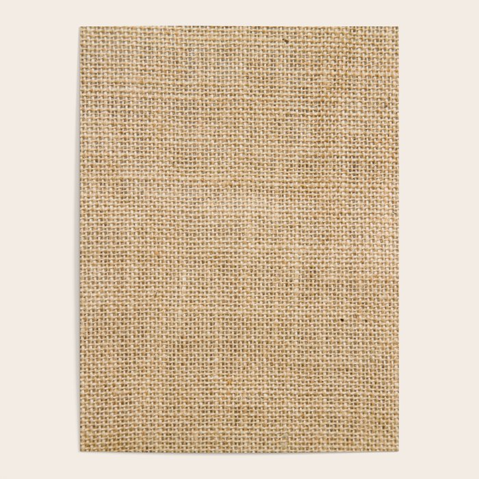 Burlap Fabric Poster Gallery Image 4