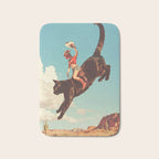 Meehaw - Rodeo Cat Cowgirl Bronc Bath Mat Gallery Image 1