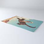 Meehaw - Rodeo Cat Cowgirl Bronc Rug Gallery Image 3
