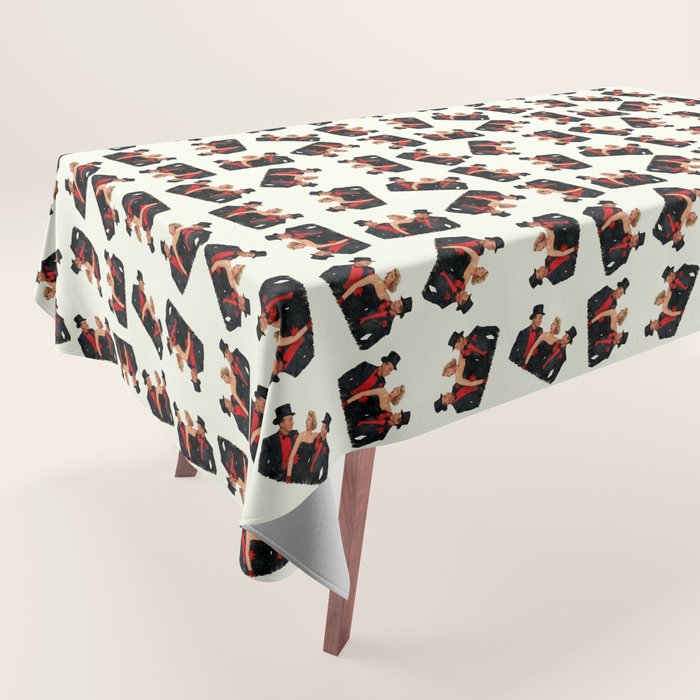 Mister Bones (White Christmas) Tablecloth Gallery Image 1