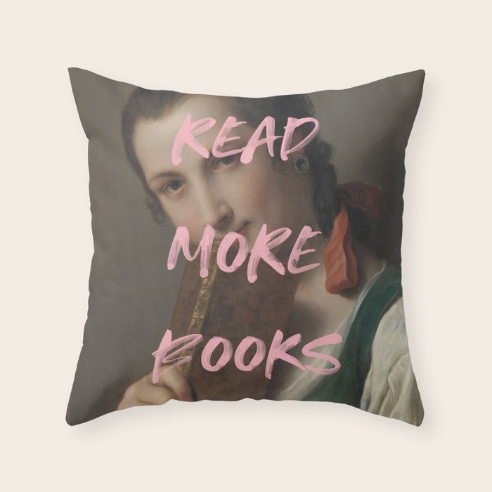 Read More Books Throw Pillow Gallery Image 6