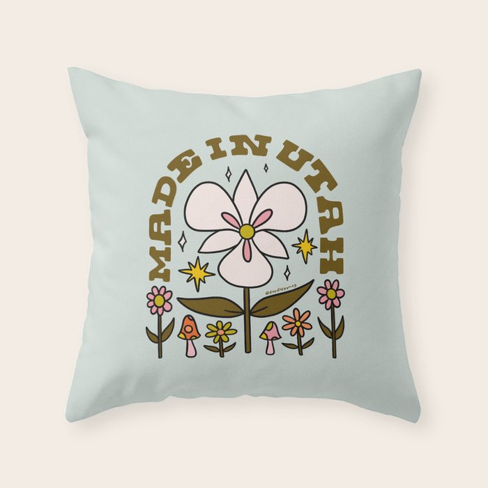 Made In Utah Throw Pillow Gallery Image 6