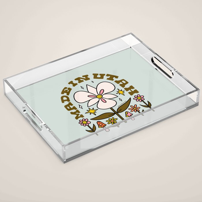 Made In Utah Acrylic Tray Gallery Image 1
