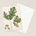 Oak tree  green leaves  Stationery Card Gallery Image 2