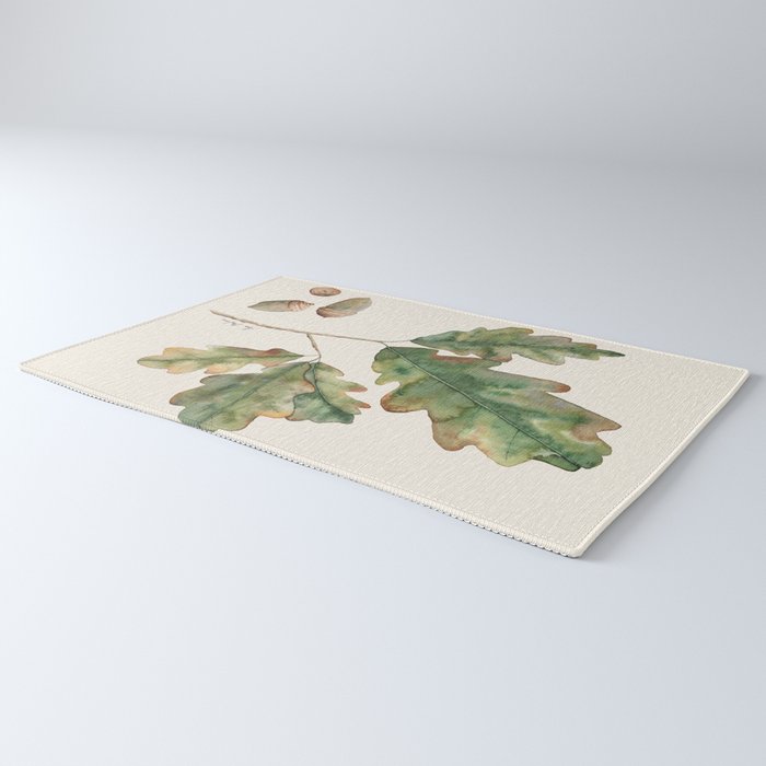 Oak tree  green leaves  Rug Gallery Image 3