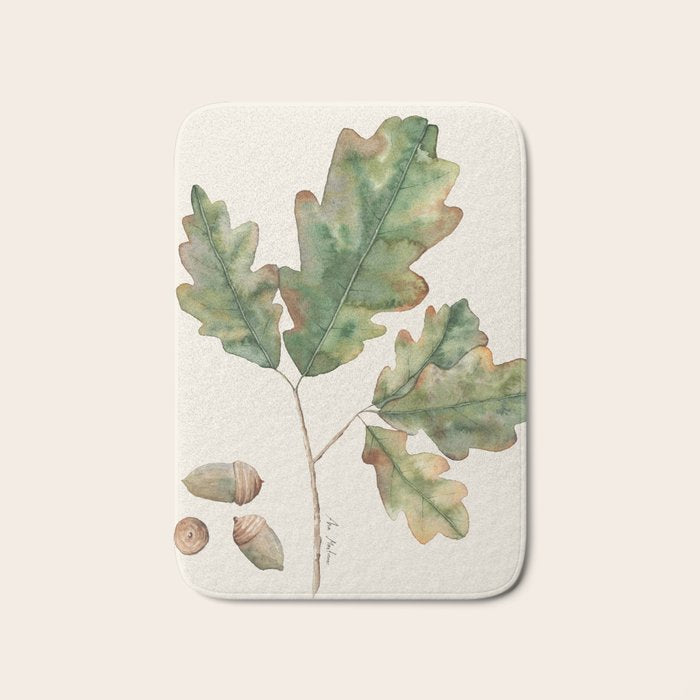 Oak tree  green leaves  Bath Mat Gallery Image 1
