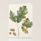 Oak tree  green leaves  Stationery Card Gallery Image 2