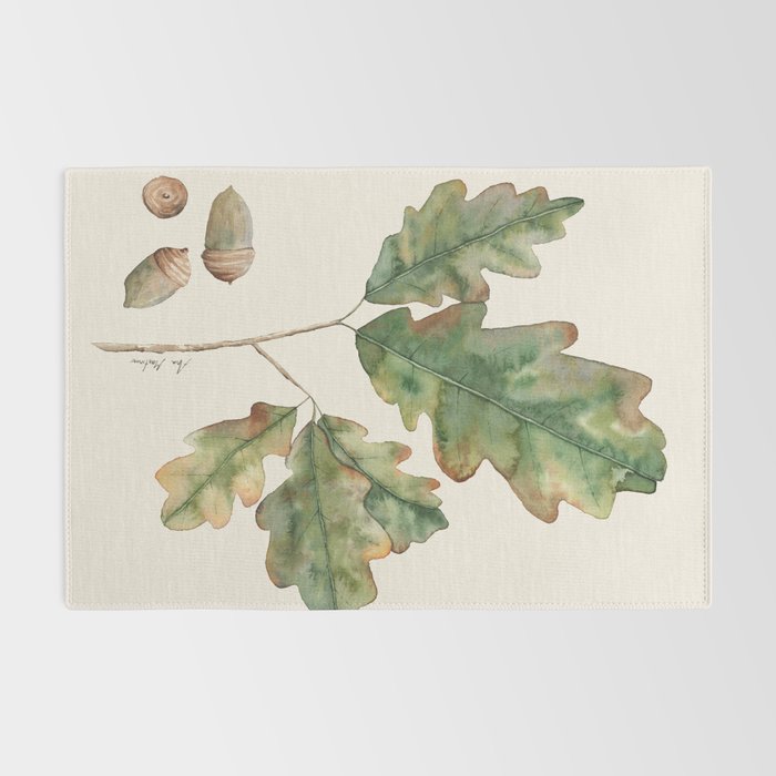Oak tree  green leaves  Rug Gallery Image 2