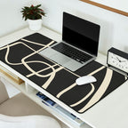 Modern Abstract Lines - Noir Desk Mat Gallery Image 2