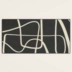 Modern Abstract Lines - Noir Desk Mat Gallery Image 3